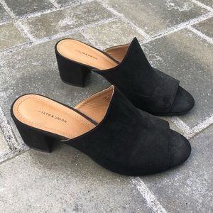 Block heel mule
